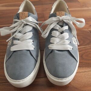 Women's Denim Blue Suede Sneakers